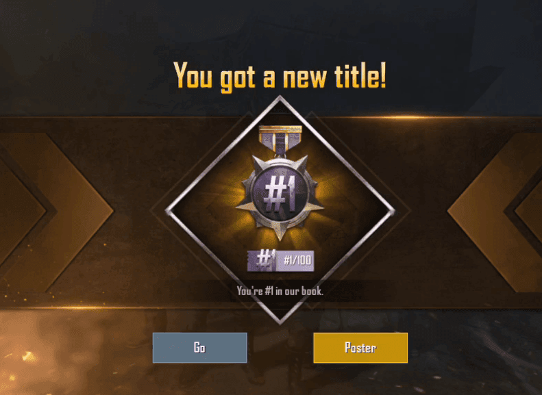 How to get #1/100 title in PUBG Mobile in 15 minutes?