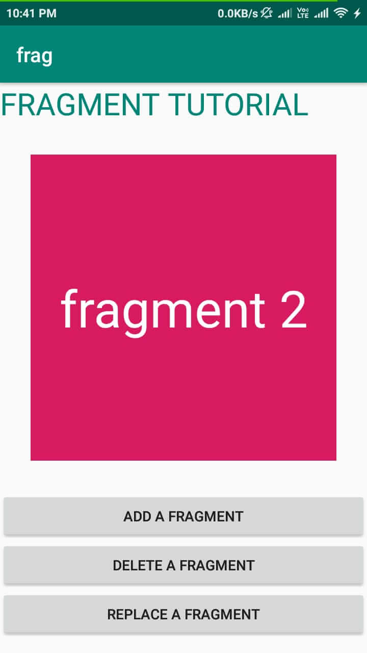 Fragment In Android(Add,Delete And Replace) - Android Hire