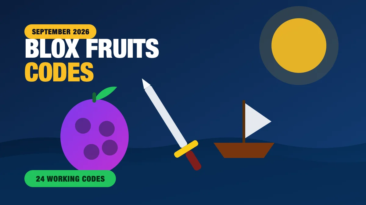 Blox Fruits Codes (September 2026): All 24 Working Codes