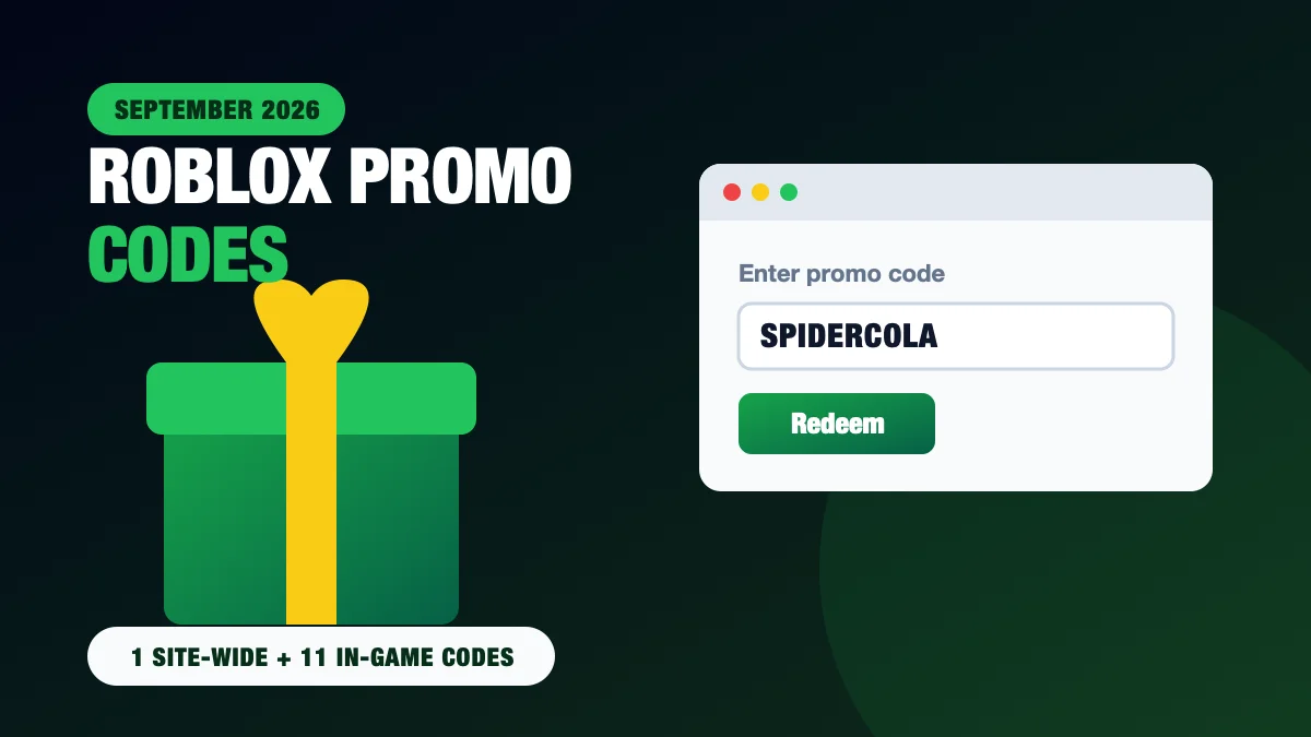 Roblox Promo Codes (September 2026): All Working Codes